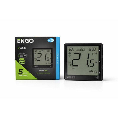 ENGO EONE-16B Smart Thermostat WiFi Programmable 16A Underfloor Heating ...