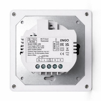 ENGO EONE-16W Smart Thermostat WiFi Programmable 16A Underfloor Heating ...