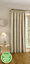 Enhanced Living 100% Blackout Thermal Natural Linen Look Tape Top Door Curtain Single 66 x 84 inch (168x214cm)