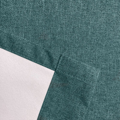 Enhanced Living Austin 100% Blackout, Thermal Teal Curtains with Eyelet Header (PAIR) - 66x54 inch (168x137cm)