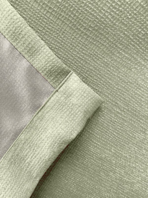 Enhanced Living Matrix Green 90 x 72 inch (117x137cm) Tape Top Thermal Noise reducing Dim Out Curtains