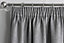 Enhanced Living Matrix Grey Silver 90 x 54 inch (229x137cm) Tape Top Thermal Noise reducing Dim Out Curtains