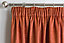 Enhanced Living Matrix Orange 90 x 90 inch (229x229cm) Tape Top Thermal Noise reducing Dim Out Curtains