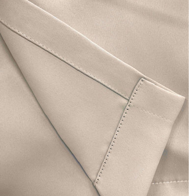 Enhanced Living Nightfall Plain Supersoft Natural Thermal Blockout (SINGLE) Eyelet Door Curtain - 66 x 84 inch (168 x 214cm)