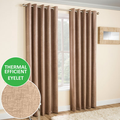 Enhanced Living Vogue - Tende oscuranti con occhielli, 117 x 229 cm, con occhielli, riduzione del rumore, per camera da letto e soggiorno, colore: rosa cipria
