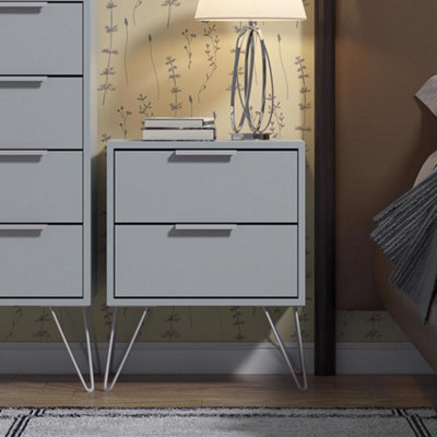 Enkel Matt Grey Bedside Cabinet | DIY at B&Q