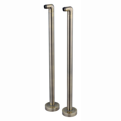ENKI Antique Brass Traditional Bathroom Floorstanding Standpipes w ...