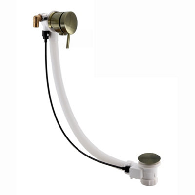 ENKI Antique Bronze Pop Up Freeflow Round Bath Filler with Overflow & Waste W47