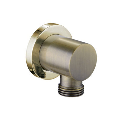 ENKI Antique Bronze Round Elbow Outlet Solid Brass Shower Connector L07