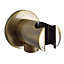 ENKI Antique Bronze Round Solid Brass Shower Head Holder with Outlet O03