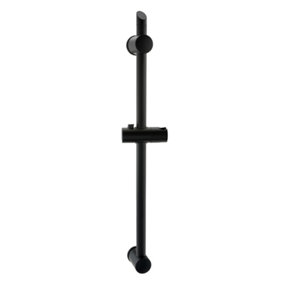 ENKI Black Adjustable Shower Riser Rail Kit S30