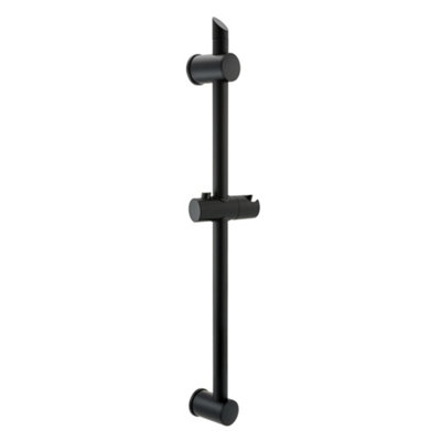 ENKI Black Adjustable Shower Riser Rail Kit S30 - 3