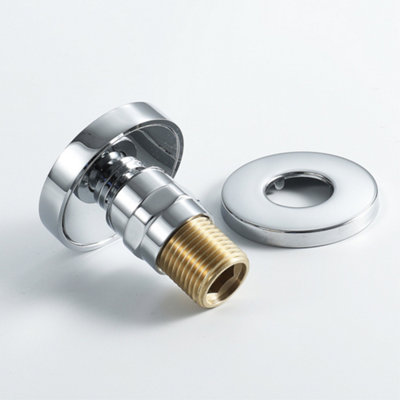 ENKI Body Massager Chrome Round Rubber Nozzle Shower Jet - 4