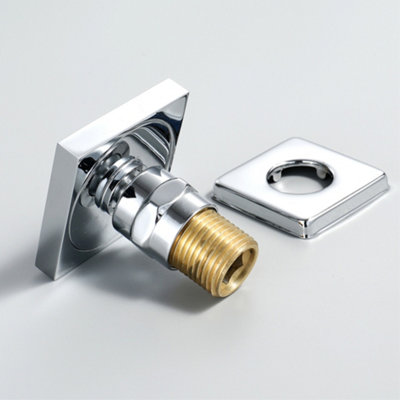 ENKI Body Massager Chrome Square Rubber Nozzle Shower Jets 4-Pack - 4