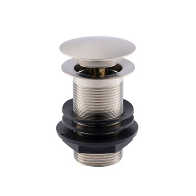 ENKI Brushed Nickel Classic Timeless Bathroom Solid Brass Unslotted ...