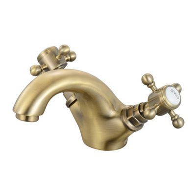 ENKI Camberley Antique Bronze Traditional Brass Basin Mixer Tap BT3203