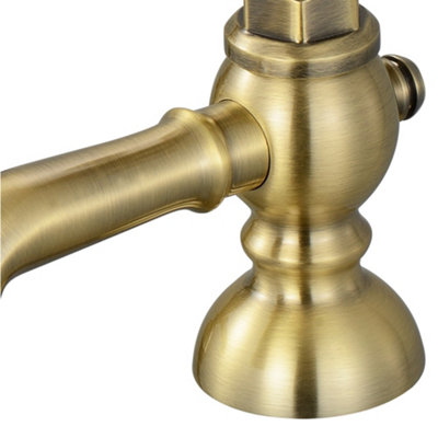 ENKI Camberley Antique Bronze Traditional Solid Brass Hot & Cold Bath Taps BT3216