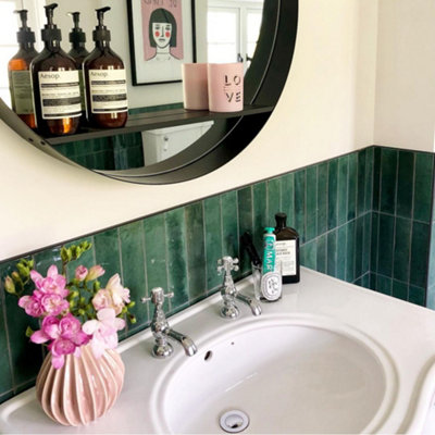 ENKI Camberley Chrome Pillar Solid Brass Hot & Cold Basin Taps BT8706 - 3