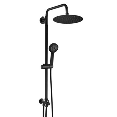 ENKI Carre Black Modern Classic Bathroom Solid Stainless Steel ...