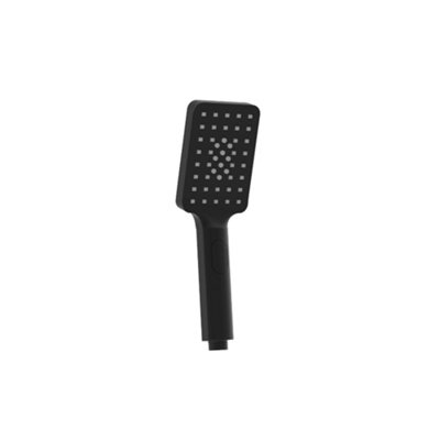 ENKI Carre Black Square Ultra Slim Shower Riser Rail Kit 950mm - 4