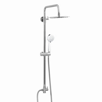 ENKI Carre Chrome Round Overhead Ultra Slim Rain Shower