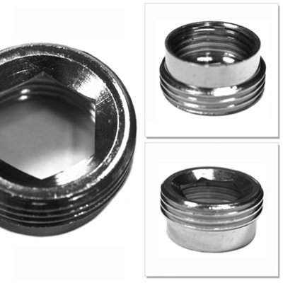 ENKI Chrome 1/2" Female to 3/4" Male Brass Shower Adaptor P08 - 3