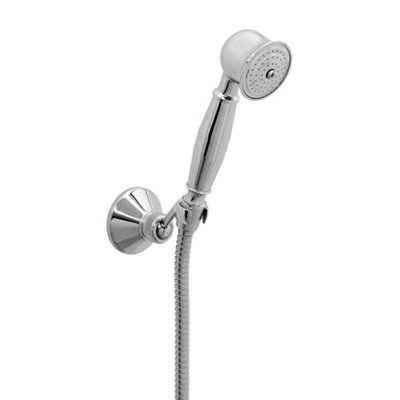 ENKI Chrome Adjustable Traditional Solid Brass & Stainless Steel Hand Shower Kit EB005