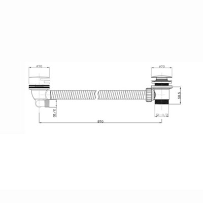 ENKI Chrome Modern Bathroom Slimline Waterfall Design Free Flow Hot ...