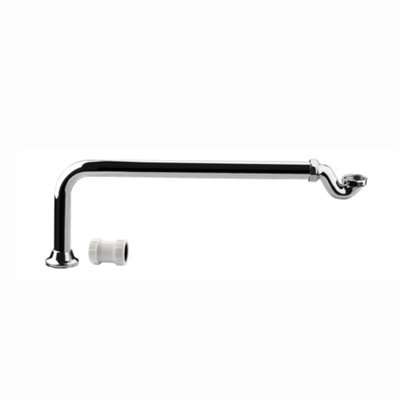 ENKI Chrome Modern Traditional Bathroom Brass Cut to Size Exposed Shallow Seal Bath Trap & Pipe Set for Freestanding Roll Top Tub Price Comparisons | Compare The Build