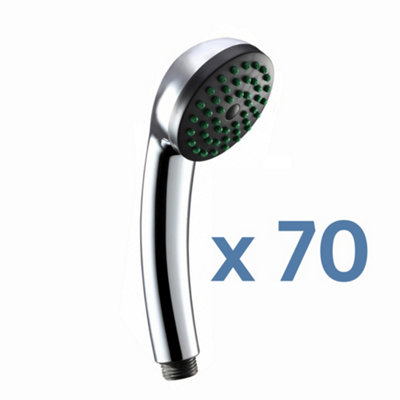 ENKI Chrome Single Function ABS Handheld Shower Heads 70-Piece