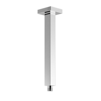 ENKI Chrome Sqaure Ceiling Mounted Shower Arm 145mm