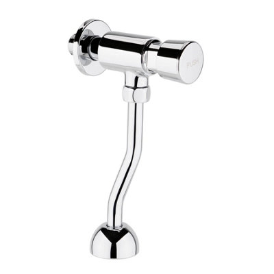 Enki Chrome Vision BT4027 Urinal Flush Valve Toilet Part Manual Push Button Automatic Shut Off