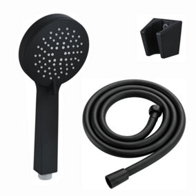 ENKI Contemporary Black 3-Function Handheld Shower Head & Hose Kit EH023
