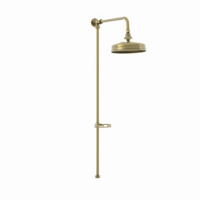 ENKI Downton Antique Brass Modern Traditional Bathroom Adjustable Rigid ...