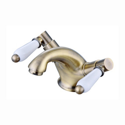 ENKI Downton Antique Bronze Monobloc Ceramic Lever Brass Basin Mixer Tap BT0803