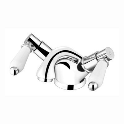 ENKI Downton Chrome Monobloc Ceramic Lever Brass Basin Mixer Tap BT0503