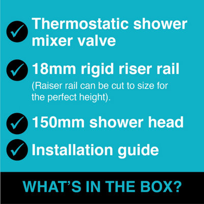 ENKI Downton English Gold White Traditional Single Outlet Thermostatic Shower Head & Caddy Set 150mm - 8