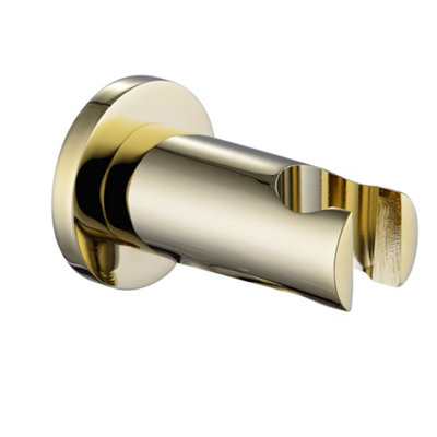 ENKI English Gold Round Brass Parking Bracket for Shower Head B26