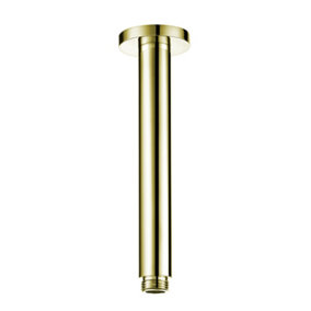 ENKI English Gold Round Ceiling Mounted Shower Arm A15