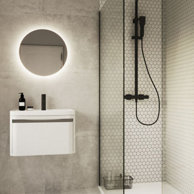 ENKI, ENZO Duschset Aus Gebürstetem Messing – Thermostatisch Mit Verbrühungsschutz, 200 Mm Regendusche & Handbrause, 1 Jahr Garantie