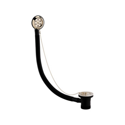 ENKI Gold Black Traditional Bathroom Solid Brass Round Exposed Combined ...