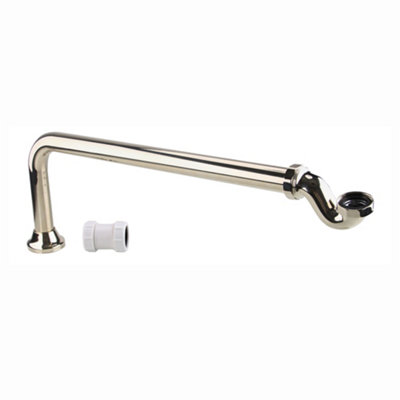 ENKI Gold Modern Traditional Bathroom Brass Cut to Size Exposed Shallow Seal Bath Trap & Pipe Set for Freestanding Roll Top Tub Price Comparisons | Compare The Build