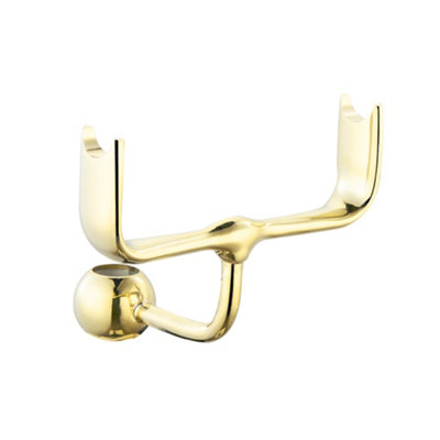 ENKI Gold Telephone Style Solid Brass Shower Riser Rail B12