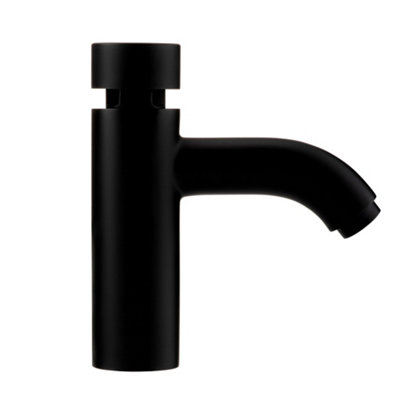ENKI Insta Black Modern Non Concussive Basin Single Tap