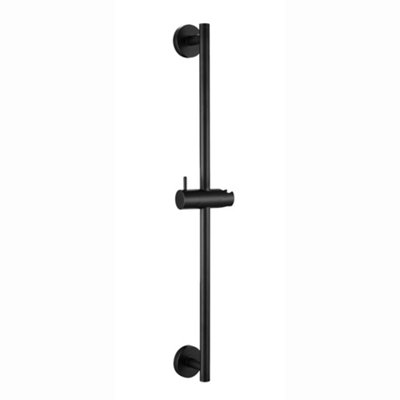 ENKI Matt Black Modern Contemporary Bathroom Adjustable Push-Button ...