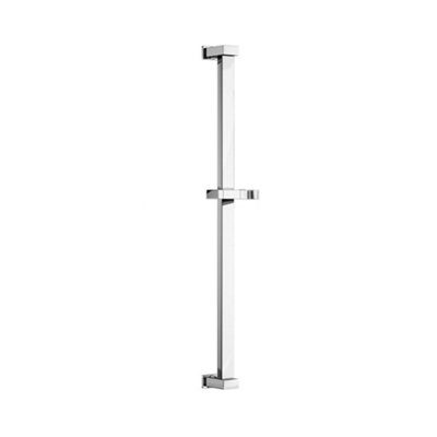 ENKI Matt Black Modern Contemporary Bathroom Stainless Steel ABS Plastic Square 3-Setting Handset Head Hose Shower Riser Rail Kit Price Comparisons | Compare The Build