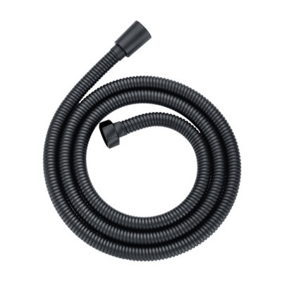 ENKI Premium Black Square Pencil Silicone Jet Handheld Shower Head & Hose EO026