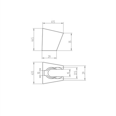 ENKI Standard Chrome ABS Wall Bracket for Shower Head