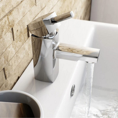 ENKI Stella Chrome Lever Brass Basin Mixer Tap BT7903 - 3