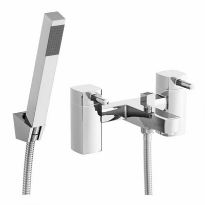ENKI Stella Chrome Modern Brass Bathroom Mixer Tap Pack BBT0011 - 5